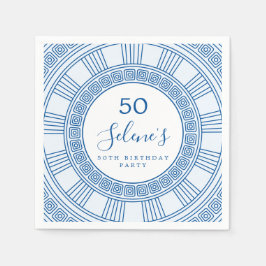 Eleganter griechischer oder römischer Geburtstag m Serviette