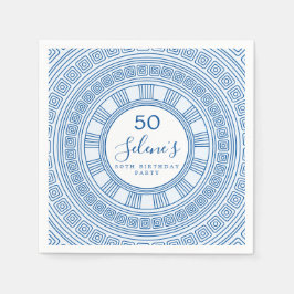 Eleganter griechischer oder römischer Geburtstag m Serviette