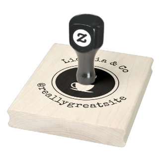 Eleganter großer benutzerdefinierter einfacher Ges Gummistempel