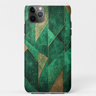 Eleganter grüner abstrakter Hintergrund mit Glitte Case-Mate iPhone Hülle