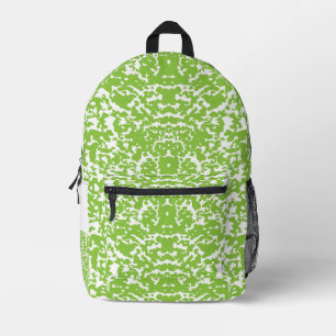 Eleganter grüner botanischer Muster-Rucksack Bedruckter Rucksack
