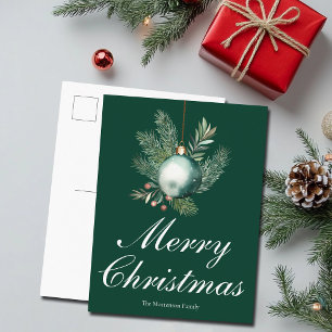 Eleganter Grüner Frohe Weihnachten Schmuck Nicht F
