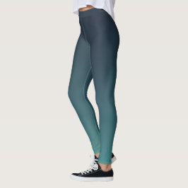 Eleganter grüner Gradient Moderne einfach für sie Leggings