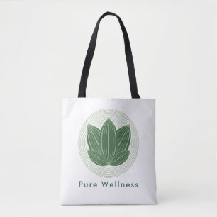 Eleganter grüner Lotusblatt-Öko-Wellness