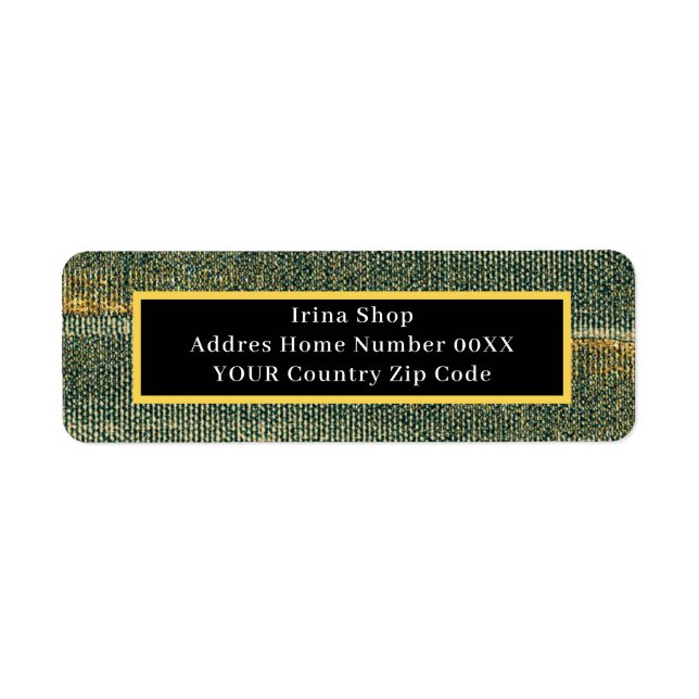 Eleganter Grüner Pinsel mit Gold und Schwarz (Vorne)