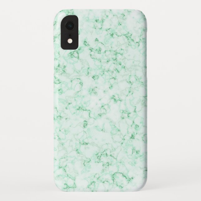 Eleganter grüner und weißer Marmor Case-Mate iPhone Hülle (Rückseite)
