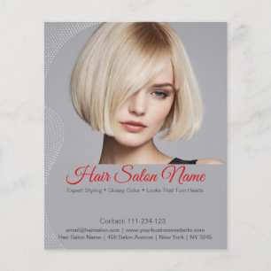 Eleganter Haarsalon Flyer - Individuelle Services