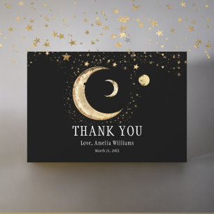 Eleganter Halbmond Himmelgold Danke