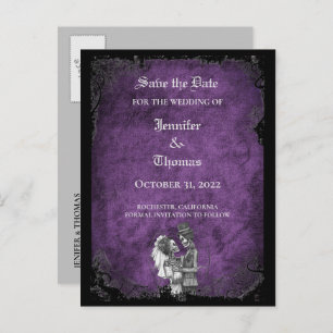 Eleganter Halbzeitgedanke speichern Sie das Datum  Ankündigungspostkarte