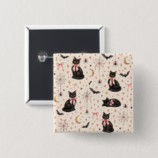 Eleganter Halloween-Chic Grusel-Saison Button