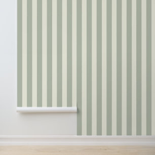 Eleganter, harmonischer länglicher weißer Streifen Tapete