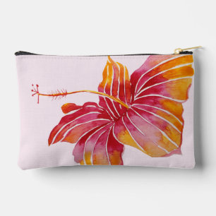 Eleganter hawaiianischer Hibiskus Blume Zubehörtasche