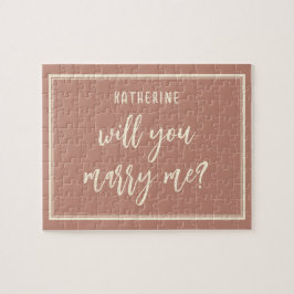 Eleganter Heiratsvorschlag wird mich heiraten Puzzle