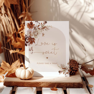 Eleganter Herbst Liebe ist süß, gönn dir eine Belo Poster