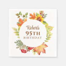 Eleganter Herbstflor 95. Geburtstag