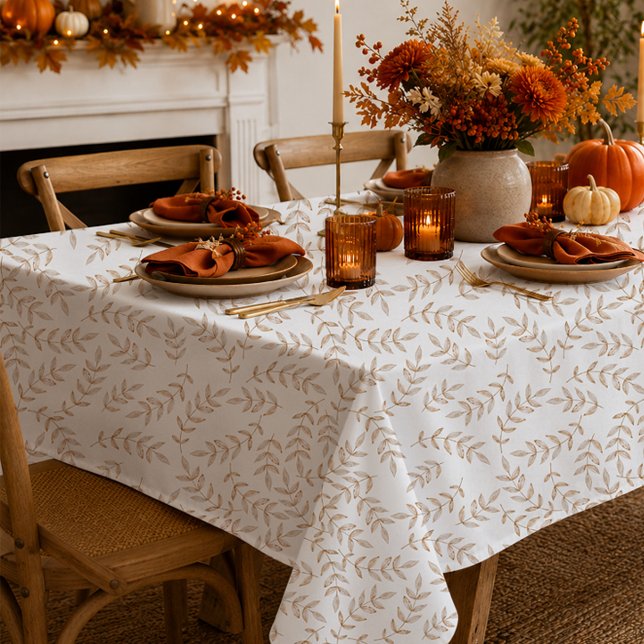 Eleganter Herbstleaves Erntedank Tablecloth Tischdecke (Fall Tablecloth)