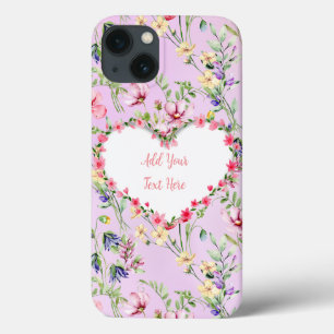 Eleganter Herzrahmen mit Blumenmuster: für jeden A Case-Mate iPhone Hülle