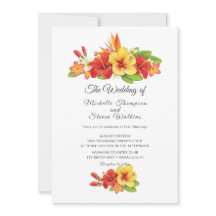 Eleganter Hibiskus Tropical Floral Wedding