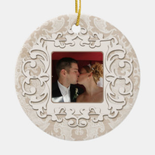 Eleganter Hochzeits-Jahrestag personifizieren Foto Keramikornament