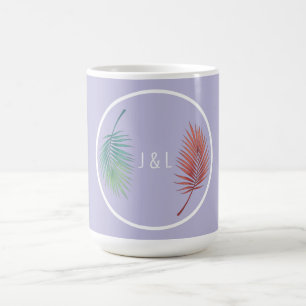 Eleganter Hochzeitsklassiker stilisiertes "J & L"  Kaffeetasse