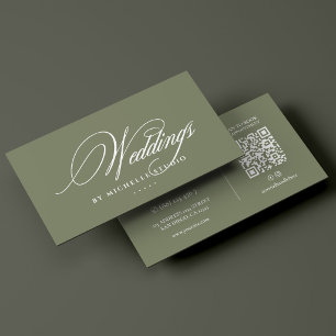 Eleganter Hochzeitstorten-Dekorateur Monogramm Sal Visitenkarte