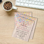 Eleganter holografischer Glitzer Pearl Wir sind Op Flyer<br><div class="desc">Eleganter holografischer Glitzer Pearly We are Open Salon</div>