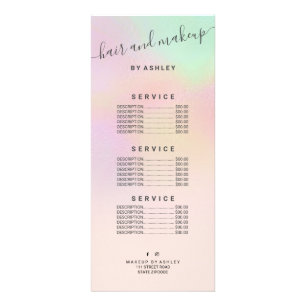 Eleganter, holografischer Ober-Perlbogen Werbekarte