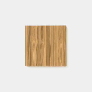 Eleganter Holzkornstil Post-it Klebezettel