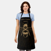Eleganter Honey Bee Boho Black Gold Apiarist