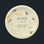 Eleganter Honigbiene zum ersten Bienentag Pappteller<br><div class="desc">Fügen Sie Ihrer kleinen Geburtstagsfeier eine Touch der Zauberei hinzu, mit unseren zauberhaften Tellern aus Papier, die bezaubernde Aquarellbilder von magischen Bienen und Honig zeigen. Die lebhafte Farbe Gelb und Schwarz schafft eine visuell faszinierende Tischumgebung, die das Thema perfekt ergänzt. Diese robusten und wegweisenden Teller sind nicht nur praktisch, sondern...</div>