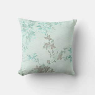 ELEGANTER HÜBSCH LICHT BLUE FLORAL CUSHY KISSEN