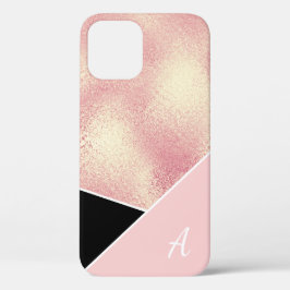 Eleganter hübscher geometrischer Rose, goldfarbene Case-Mate iPhone Hülle