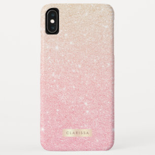 Eleganter hübscher Gürtelgraben Rose Gold Glitzer Case-Mate iPhone Hülle