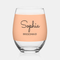 Eleganter Hübscher Peach Wedding Bridesmaid Keepak