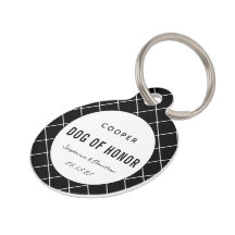 Eleganter Hund der Ehre Niedliche Personalisierte 