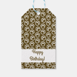 Eleganter Hundeschlittenpfoten, kundenspezifisch b Geschenkanhänger