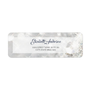 Eleganter IMITAT Diamant-weißer Glitzer-Schein
