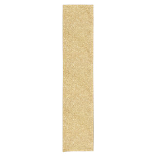 Eleganter Imitat-GoldGlitter Kurzer Tischläufer