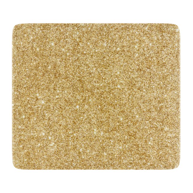 Eleganter Imitat-GoldGlitzer Schneidebrett (Vorderseite)