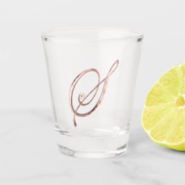 Eleganter Imitat-Rosen-GoldChic des Schnapsglas