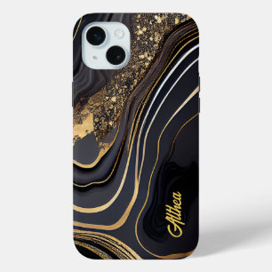 Eleganter, individualisierbarer Name in Schwarz un Case-Mate iPhone Hülle