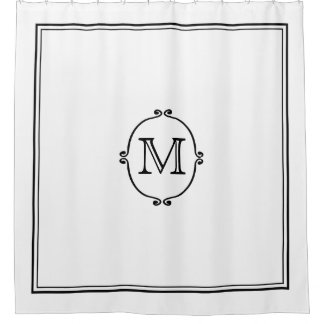 Eleganter individueller Monogram-Duschvorhang Duschvorhang