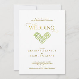 Eleganter irischer keltischer Knoten in einer Hoch Einladung