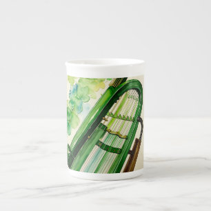 Eleganter Irish Harp Cup - Celtic Music & Heritage Prozellantasse