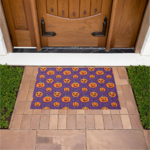 Eleganter Jack O' Lanterns Fußmatte