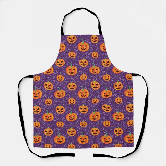 Eleganter Jack O' Lanterns Schürze (Vorderseite)