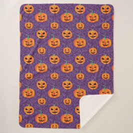 Eleganter Jack O' Lanterns Sherpadecke