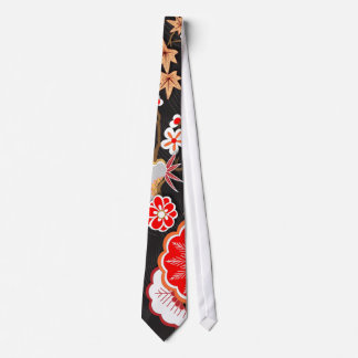 Eleganter japanischer Herbst Kimono Krawatte