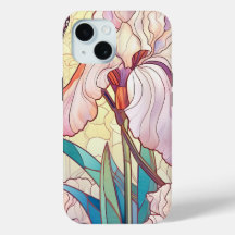 Eleganter Jugendstil-Glass Iris Butterfly