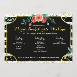 Eleganter Junggeselinnen-Abschied Einladung